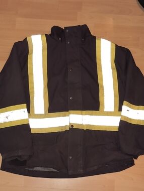 High-Visibility Safety Jacket with Reflective Stripes